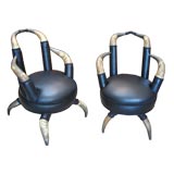 Antique Pair of Horn Chairs