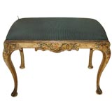 Painted Silver Gilt Bench