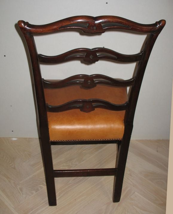 18th Century and Earlier Pair of Ladderback Chairs