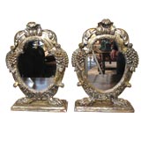 Pair of Italian Silver Gilt Frames