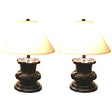 Antique Wooden Fragments Mounted as Lamps