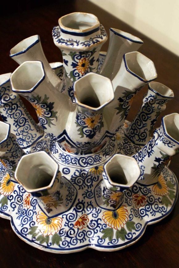 Faience Tulip Holder