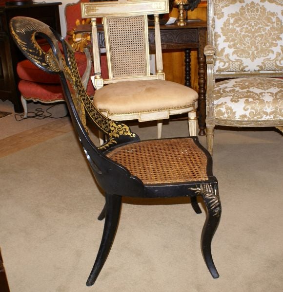 Mother-of-Pearl Jennens & Bettridge Gondola Chair