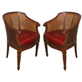 Pair of Caned Desk Chairs