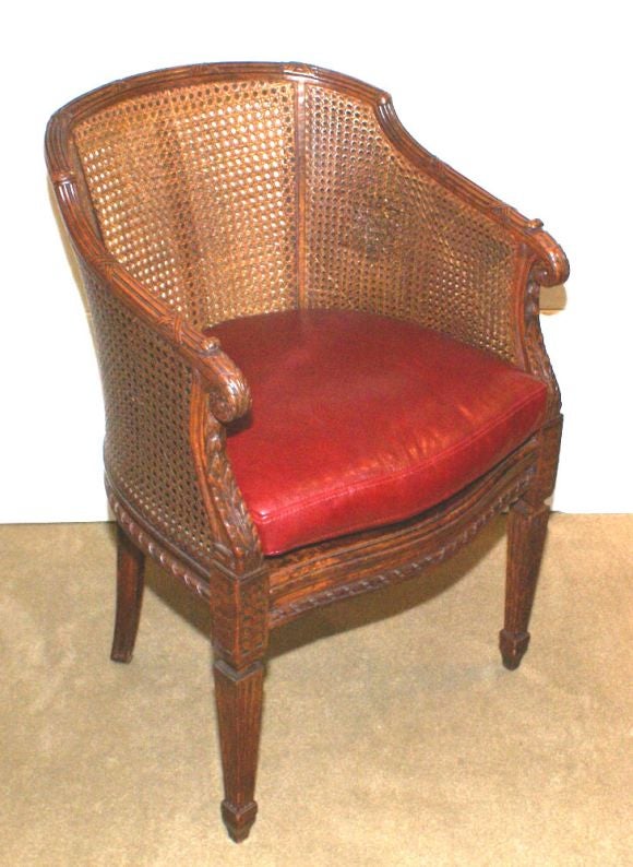 Pair of Caned Desk Chairs