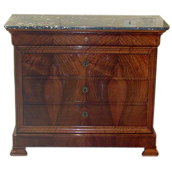 Early 19th Century Louis Phillipe Four Drawer Commode