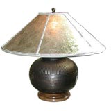 Vintage Bronze Jar Lamp