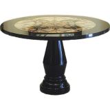 Mid-20th Century Black Marble Center Table