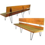 Pair of Luther Conover Benches