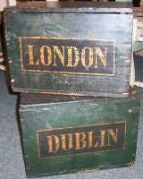 Antique Pair of Mailboxes- London and Dublin