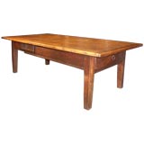 Antique Poplar and Cherry Coffee Table