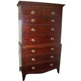 Antique Georgian Mahogany Chest-on-Chest NOW ON SALE