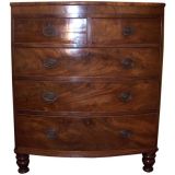 Antique Cottage Two-part Bow Front Chest-of-Drawers