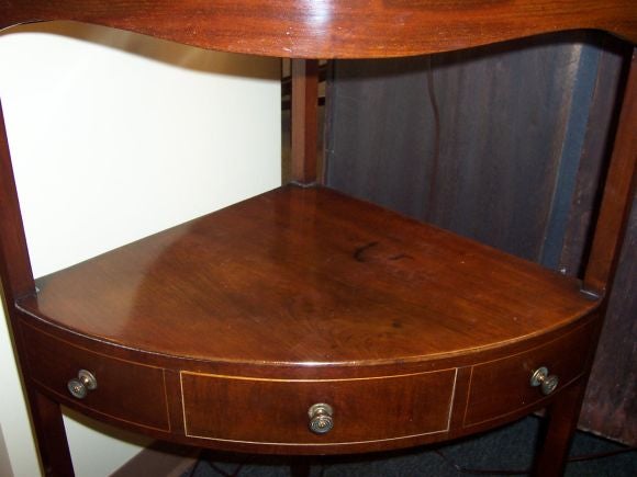 Antique Georgian Mahogany Corner Table
