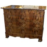 Antique Louis Philippe Marble Top Chest of Drawers