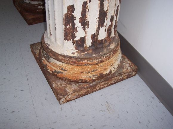 19th Century Set of Four Antique Columns from a Virginia Courthouse