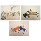 Sioux Indian Art- c. 1938 Limited Edition Plates