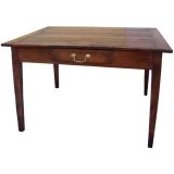 Antique French Cherry One Drawer Desk