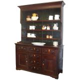 Antique Dark Pine Welsh Dresser