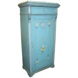 Antique Blue Hand Painted Nursery Cupboard