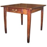 Antique French Oak Square Side Table