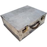 Shiny Vintage Aluminum Suitcase