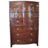 Georgian Mahogany Bowfront  Chest on Chest  NOW ON SALE