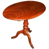 Antique French Oval Cherry Pedestal Table