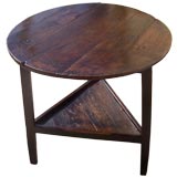 Antique Welsh Fruitwood & Elm Cricket Table