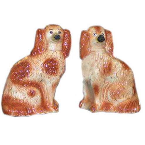 English Antique Staffordshire Dogs