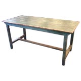 Antique Painted Green Table