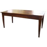 Antique French  One-Drawer Farm Table