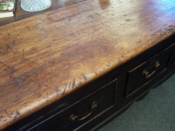 Georgian Three-Drawer Pine Server