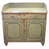 Antique Well-Worn English Regency Painted Buffet