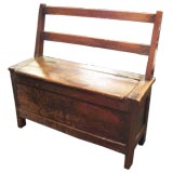Antique French Chestnut Bench