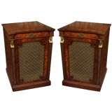 PAIR of Vintage Empire-Style Night Stands
