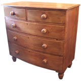antique bow front chest of drawers Antique Cornish Pine Bow Front Chest of Drawers