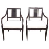 Pair of Biedermier Arm Chairs