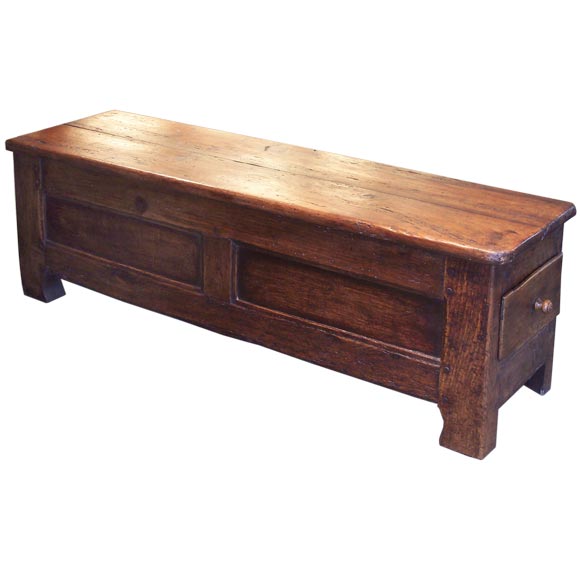 Small French Antique Country Bench