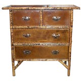 Leathered Bamboo Chest of Drawers