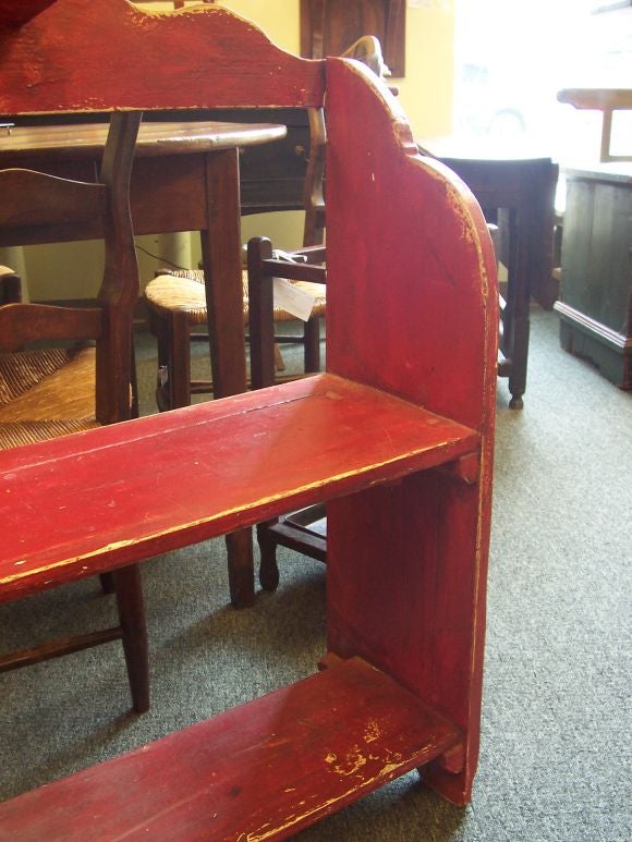 Antique French Red Washstand