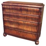 Antique Exceptional Louis Phillippe Serpentine Bombay Chest of Drawers