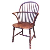 Antique Oak and Yew Windsor Chair