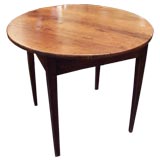Antique French Round Cherry Table