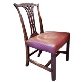 Well-carved 18thC Georgian Side Chair Well-carved 18thC Georgian Side Chair