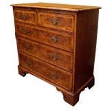 Antique Chest of Drawers, Reveneered with Burl Walnut