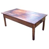 Antique French Cherry and Chestnut Coffee Table