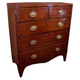 Smaller Sized Regency Mahogany Chest of Drawers