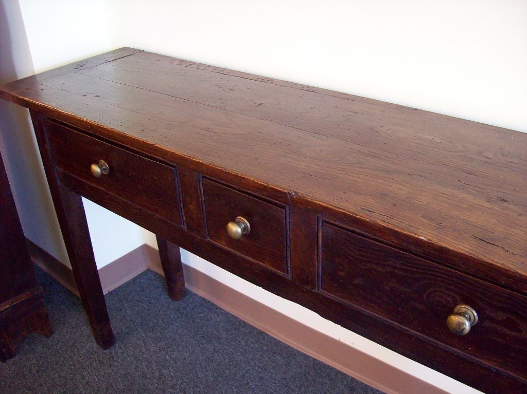 Antique French Dark Cherry Server