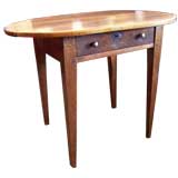Antique Oval French End Table